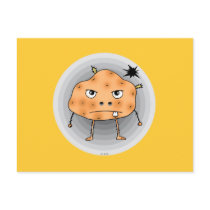 Angry potato postcards