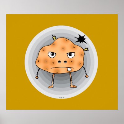 Angry potato print by jsoh