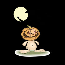 Angry Pumpkin Bunny
