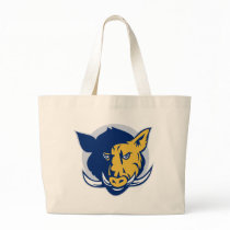 angry razorback wild pig hog boar head canvas bags
