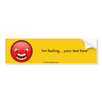 Angry red bumper stickers