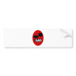 Angry Red Face Bumper Sticker