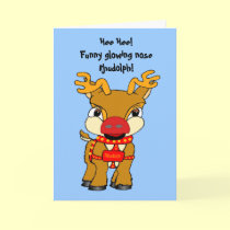 Angry Rhudolph card cards