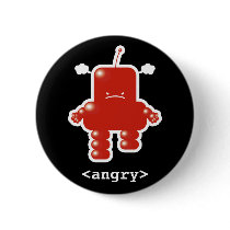 Angry Robot Button by jaymajor Angry Robot Button