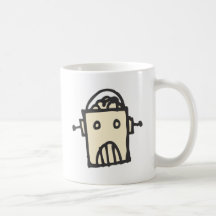 Angry Robot with Brain Mug