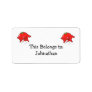 angry rotten tomato cartoon character custom address labels