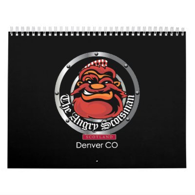 Angry Scotsman Calender Calendar by karabunda
