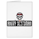 Angry-Scotsman Skull Greeting Card