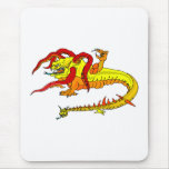 Angry Serpent Monster Mouse Pads