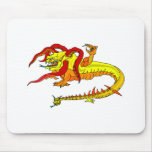Angry Serpent Monster Mousepads