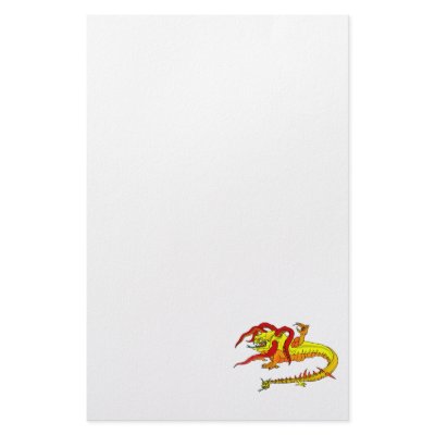 Angry Serpent Monster Personalized Stationery by dragons_lair