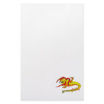 Angry Serpent Monster Personalized Stationery