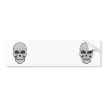 Angry Skull: Vector Illustration: Bumper Sticker