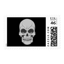 Angry Skull: Vector Illustration: Custom Postage