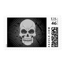 Angry Skull: Vector Illustration: Custom Postage