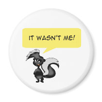 Angry skunk magnets