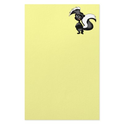 Angry skunk stationery by jsoh