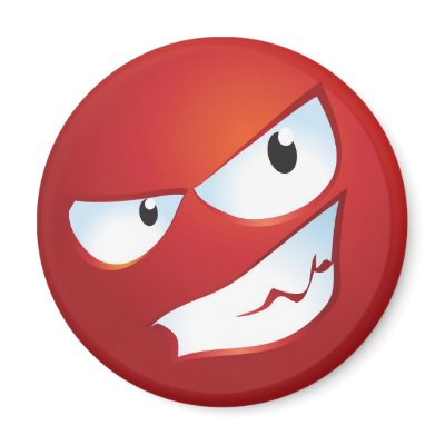 Angry Smile Fridge Magnets by Fany001