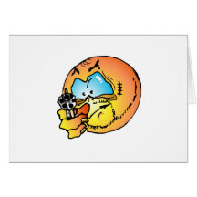 Angry smiley card