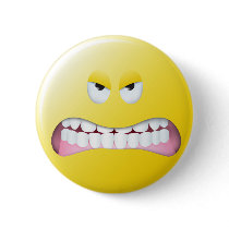 Angry Smiley Face Pins