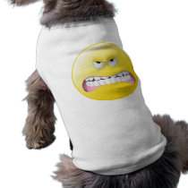 Angry Smiley Face Doggie Tee