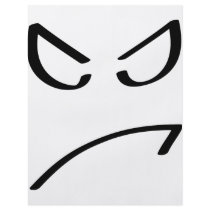angry smiley icon custom flyer