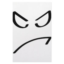angry smiley icon stationery