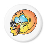 Angry smiley refrigerator magnets