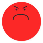 Angry Smiley Sticker