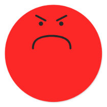 Angry Smiley Sticker