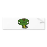 Angry Snake Bumper Sticker