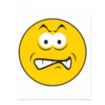 Angry Snarling Smiley Face posters by doonidesigns Angry Snarling Smiley Face posters