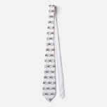 Angry soccer ball Skull and Crossbones Necktie