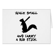 Angry Squirrel: Environment Protector Greeting Cards