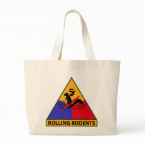 Angry Squirrel Militia Armored Division Tote Bags