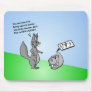 Angry Squirrel Schools Kawaii Squirrel. Mousepad