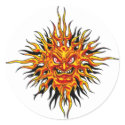 Angry Sun Sticker by Creep1973 Angry Sun Sticker