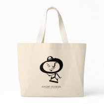 Angry Surfer totebag