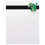 angry t-rex dino tantrum personalized letterhead