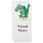 angry t-rex dino tantrum rack card template