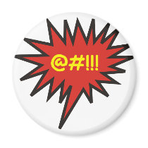 Angry Talk Comic Bubble magnets