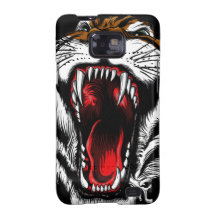 Angry Tiger Face Samsung Galaxy S2 Case