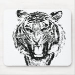 Angry Tiger - Mouse Pad