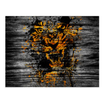 Angry Tiger Post Card