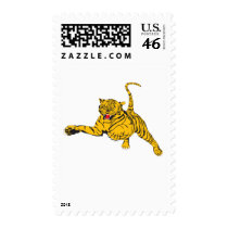 Angry Tiger Postage