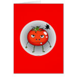 Angry tomato greeting cards