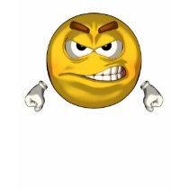 Angry - toon - Dark t-shirts by AllSmiley Angry - toon - Dark t-shirts