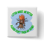 angry tree pin