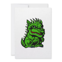 Angry Troll Dragon Personalized Invitation