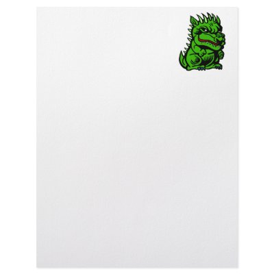 Angry Troll Dragon Letterhead by dragons_lair